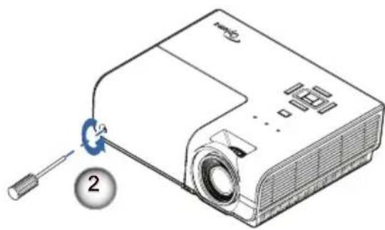 OPTOMA DH1017 - Remplacement de la lampe - 5