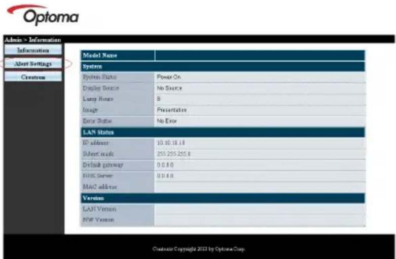 OPTOMA DH1017 - Préparation des alertes par e-mail - 1