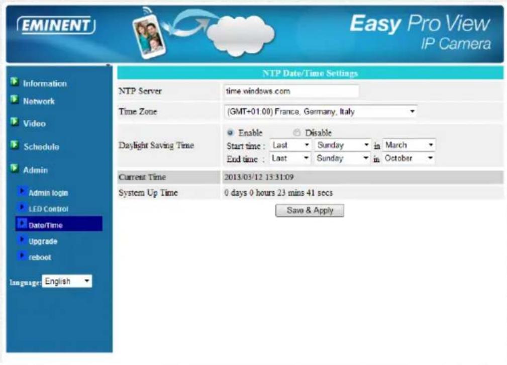Eminent Easy Pro View EM6270 - Date/heure - 1