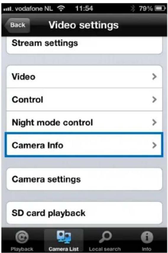 Eminent Easy Pro View EM6270 - Info de la caméra - 1