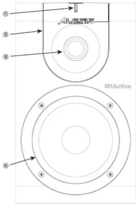 NUMARK M1 ACTIVE 520 - Pannello anteriore - 1