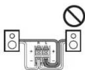 ONKYO HTS3500 - Précautions concernant le branchement des enceintes - 4