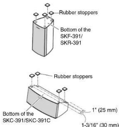 ONKYO HTS3500 - Using the Rubber Stoppers for a More Stable Platform - 1