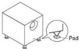 ONKYO HTS3500 - Using the Floor Pads for Subwoofer - 1