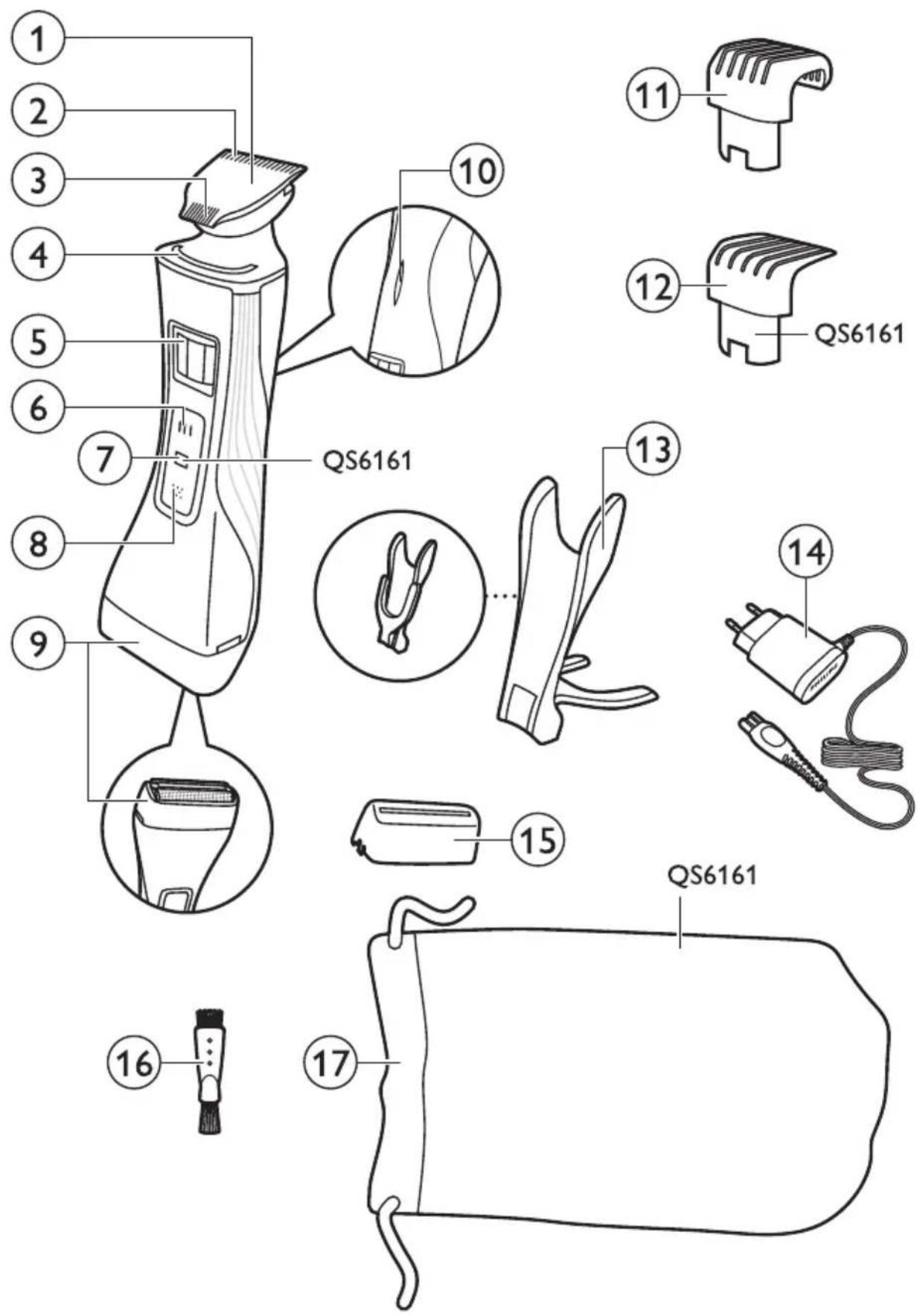 PHILIPS Norelco StyleShaver QS6161 - PHILIPS - 2