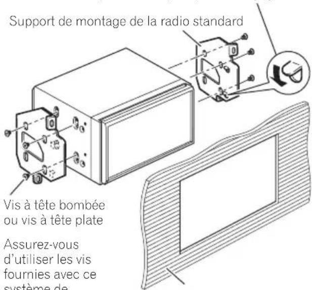 PIONEER AVICZ140BH - Fixationdel'unitédenavigationdans letiroirdel'autoradio. - 2