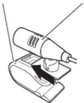 PIONEER AVICZ140BH - Mountingonthesunvisor 1Installhemicrophoneinthemicrophoneclip. - 1