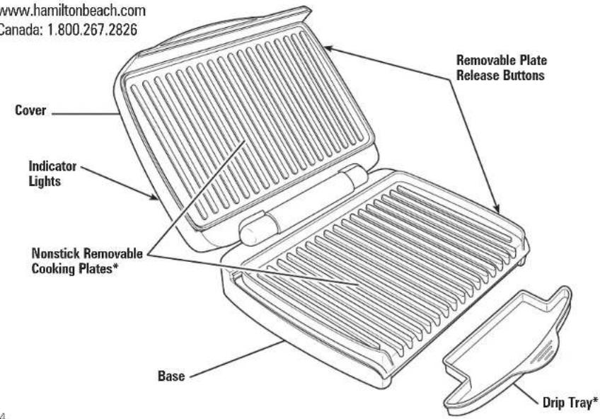 HAMILTON BEACH 25335 - Parts and Features - 1