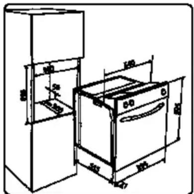 Foster 7101 642 - Encastrement du four - 3