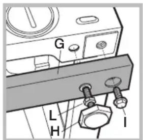 HOTPOINT AWM 1081 EU - Adjusting the appliance height. - 1