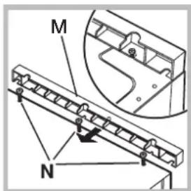 HOTPOINT AWM 1081 EU - Adjusting the appliance height. - 2