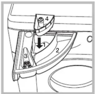 HOTPOINT AWM 1081 EU - Tiroir à produits lessiviels - 1