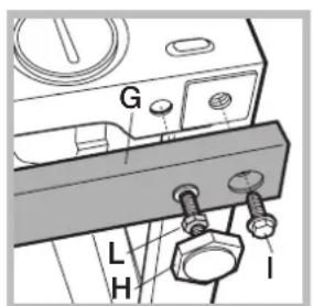 HOTPOINT AWM 1081 EU - Regolazione in altezza della macchina. - 1