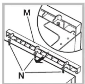 HOTPOINT AWM 1081 EU - Regolazione in altezza della macchina. - 2