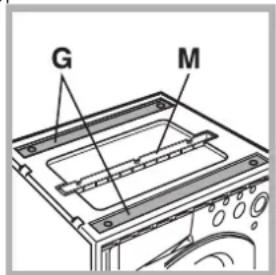 HOTPOINT AWM 1081 EU - Accessories provided for the height adjustment. - 1