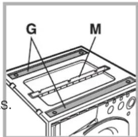 HOTPOINT AWM 1081 EU - Accessoires fournis pour le réglage de la hauteur. - 1