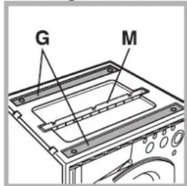 HOTPOINT AWM 1081 EU - Beiliegendes Zubehör zur Höhenregulierung. - 1