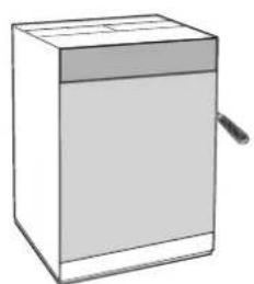 HOTPOINT AWM 1081 EU - Applicazione del pannello in legno alla porta e inserimento della macchina nei mobili: - 1