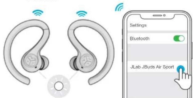 JLab JBuds - CONNEXION AUTOMATIQUE DES ÉCOUTEURS - 4