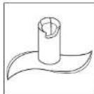 BAMIX Mono - Existe rlesgo de lesiones debloa a los bordes. afilados/cuchillas y a piezas en rotacion. - 1