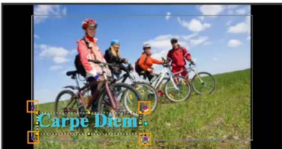 COREL VideoStudio Pro X7 - Pour faire pivoter le texte dans la fenêtre d'aperçu - 1