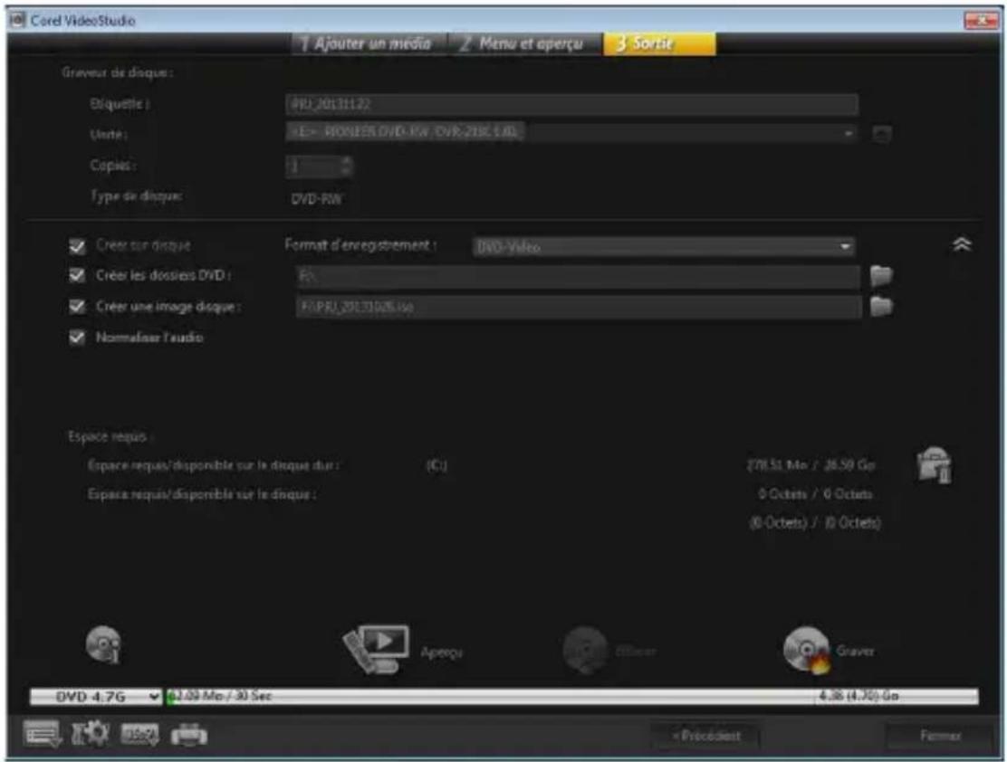 COREL VideoStudio Pro X7 - Gravure de votre projet sur un disque - 1