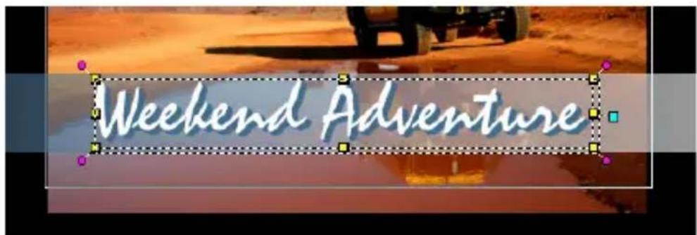 COREL VideoStudio Pro X7 - Pour ajouter un arrêté-plan du texte - 1