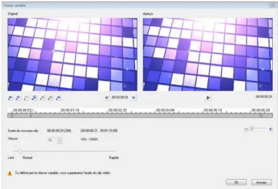 COREL VideoStudio Pro X7 - Pour régler les attributs de la vitesse variable de votre clip video - 1