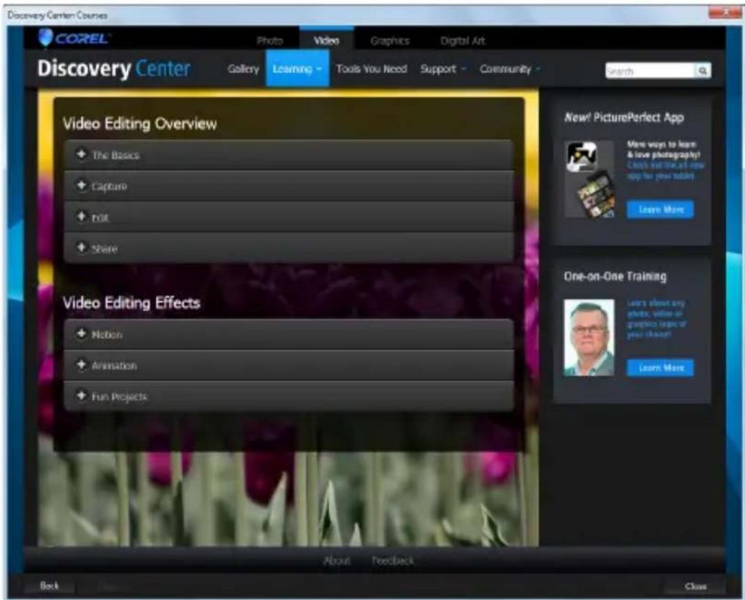 COREL VideoStudio Pro X7 - Apprentissage par modules d'apprentissage video - 1