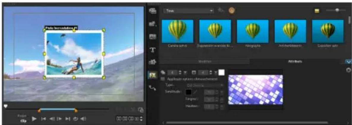 COREL VideoStudio Pro X7 - Pour appliquer la transparence à un clip d'incrustation - 2