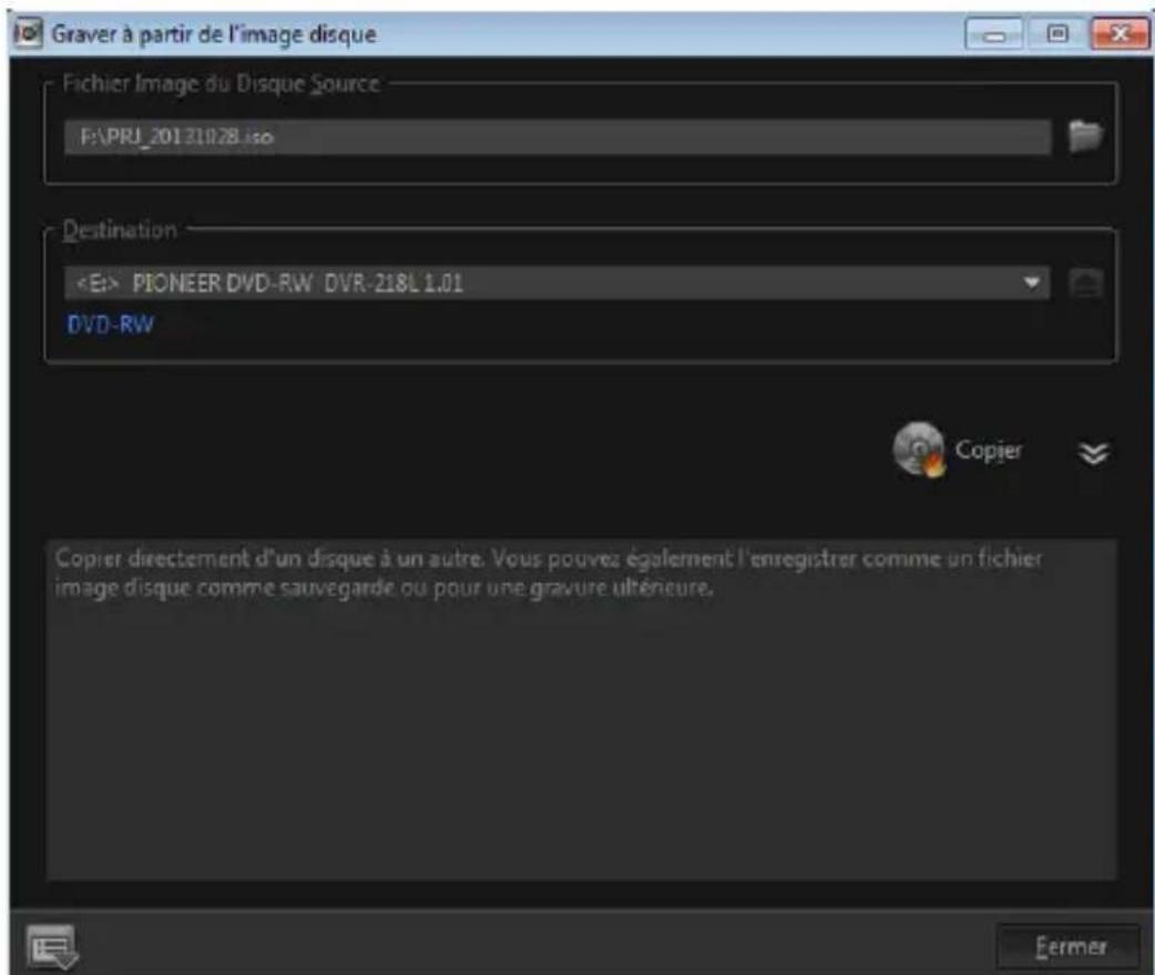 COREL VideoStudio Pro X7 - Pour copier un fichier image du disque : - 1