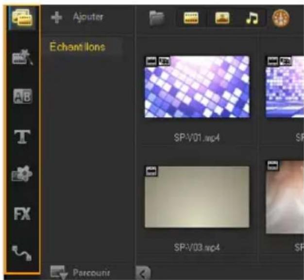 COREL VideoStudio Pro X7 - Pour modifier la vue du panneau Bibliothèque - 1