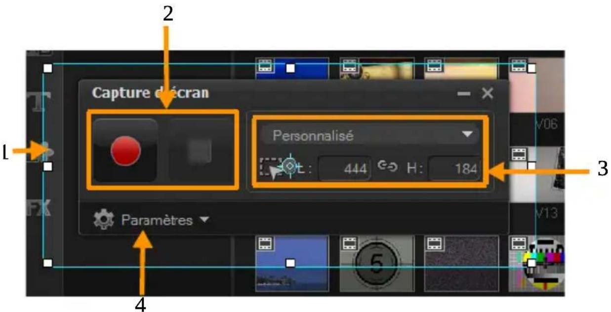 COREL VideoStudio Pro X7 - Pour ouvrir la fenêtre Capture d'écran - 1