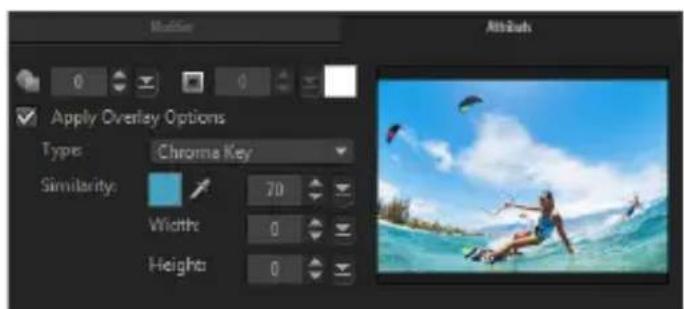 COREL VideoStudio Pro X7 - Application d'une clé chroma au clip d'incrustation - 1
