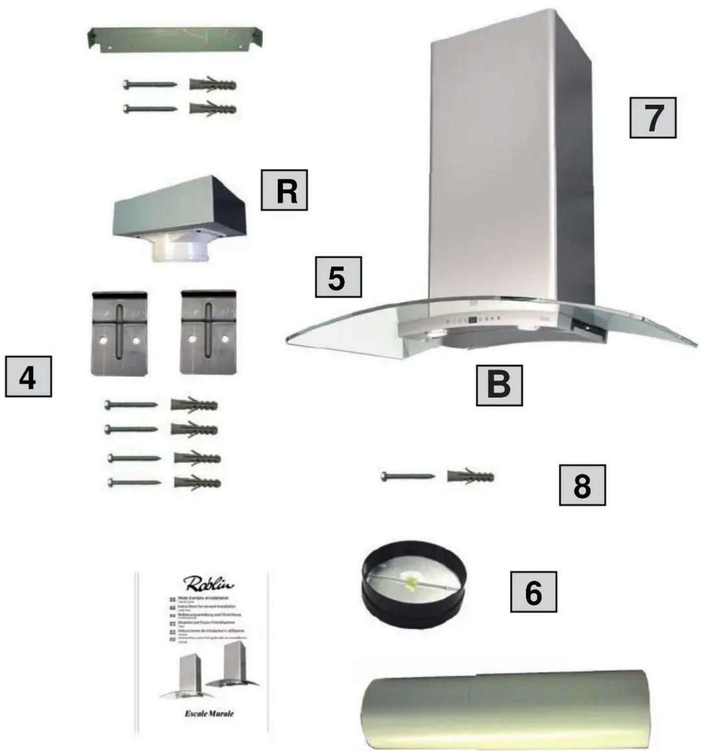 ROBLIN Escale Verre 900 Murale - CH - 19