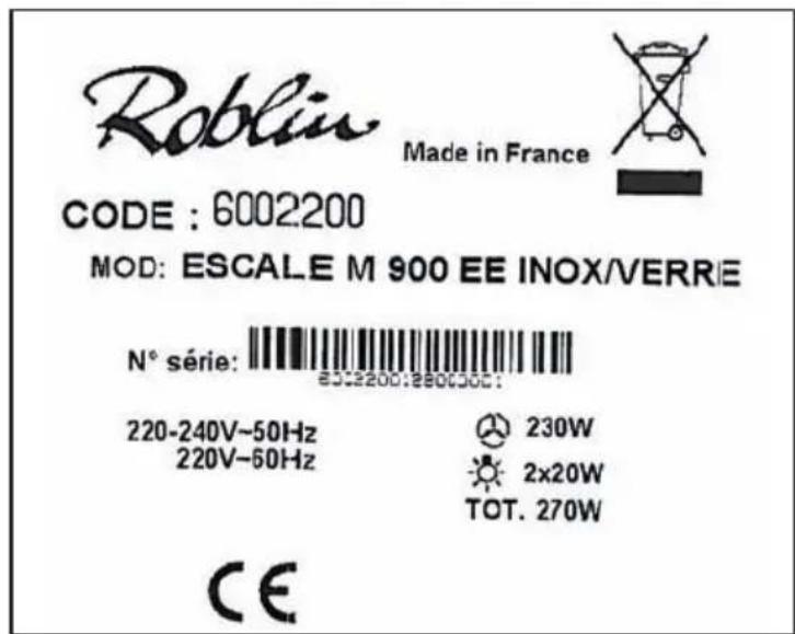 ROBLIN Escale Verre 900 Murale - CH - 18