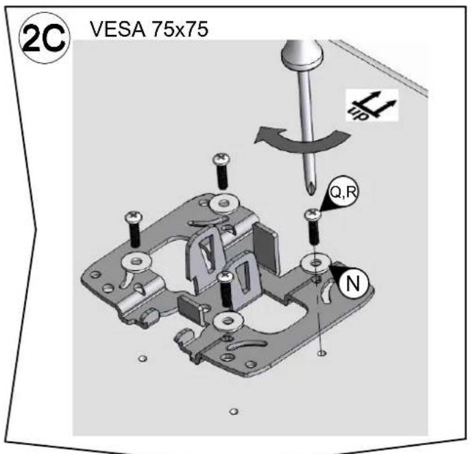 2C VESA 75x75 Q,R N
