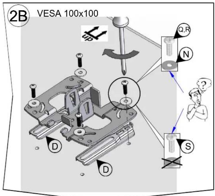 2B VESA 100x100 Q,R N S D D