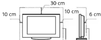 SONY KDL42W706 - Aufstellung auf dem Standfuß - 1