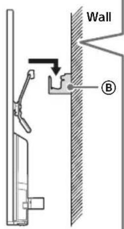 SONY KDL42W706 - Installing the TV on the wall - 1