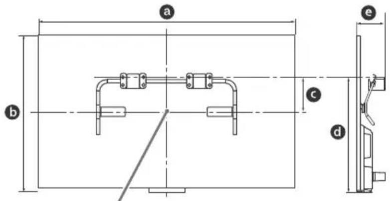 SONY KDL42W706 - Tornillos para la base del soporte (8 mm de diametro, no suministrados) - 1