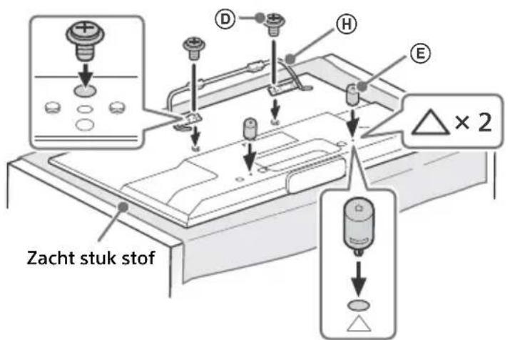 SONY KDL42W706 - De nodige voorbereidingen treffen voor het bevestigen van de televisione - 3