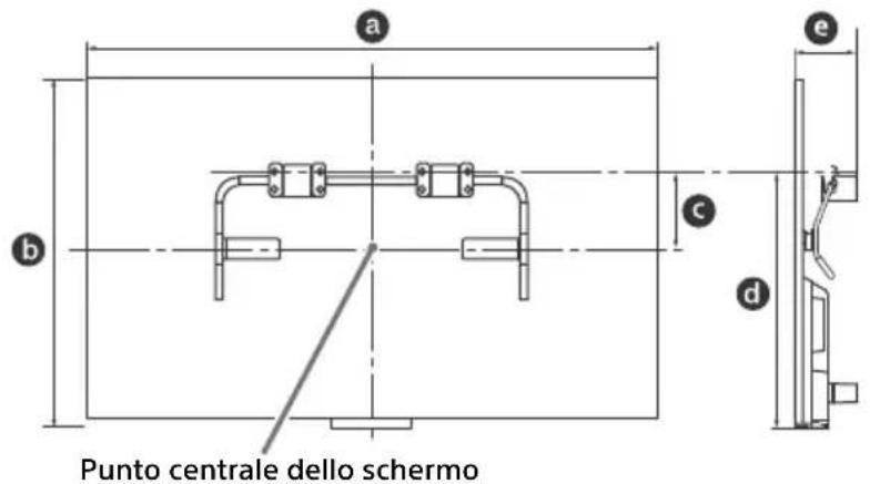 SONY KDL42W706 - Viti per la base per il montaggio a parete (8 mm di diametro, non in dotazione) - 1