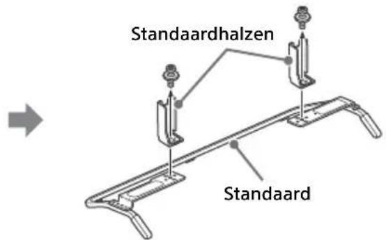 SONY KDL42W706 - De tafelstandaard losmaken van de teilevisie - 2