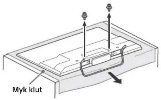 SONY KDL42W706 - Demontere bordstativet fra TV-en - 1