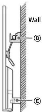 SONY KDL42W706 - Installing the TV on the wall - 7