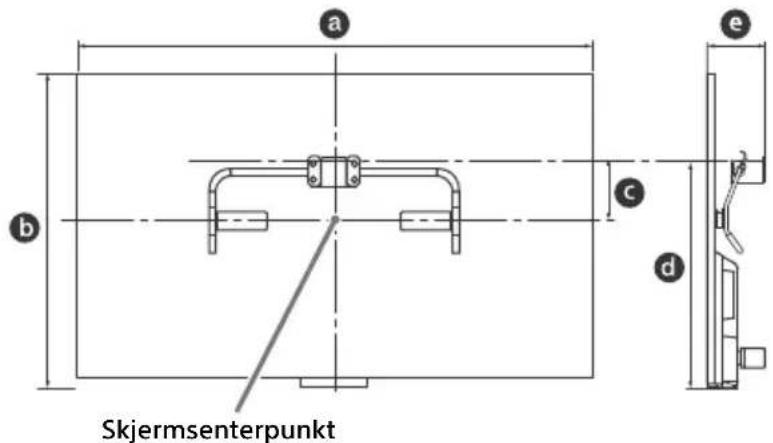 SONY KDL42W706 - Skruer for veggmonteringssokkel (8 mm i diameter, medfølger ikke) - 2
