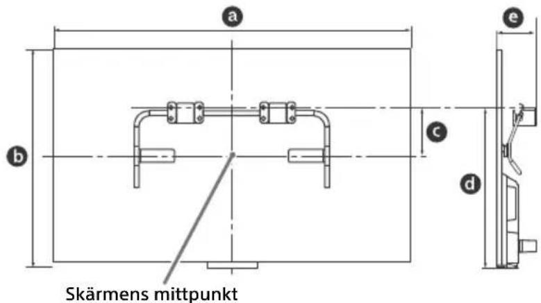 SONY KDL42W706 - Skruvar for vaggbas (8 mm i diameter, medfoljer ej) - 1