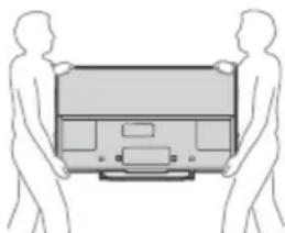 SONY KDL42W706 - Laitteen kuljettaminen ja siirtäminen - 1