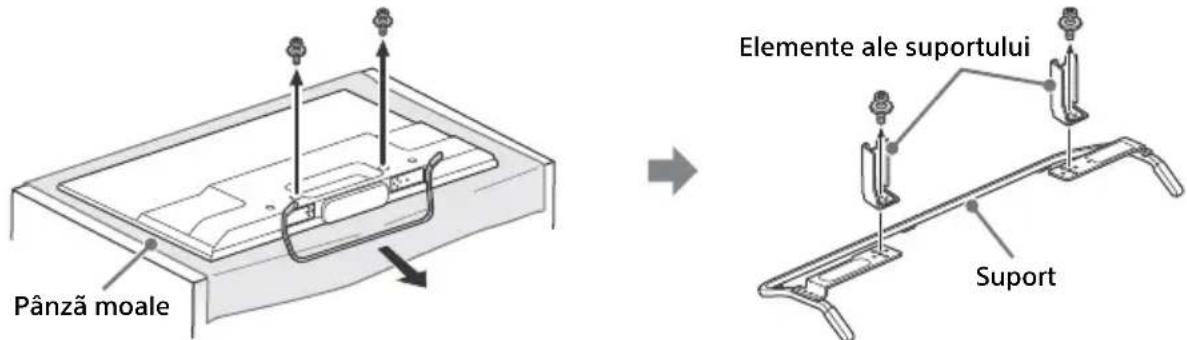SONY KDL42W706 - Pentru a detasa Suportul de masa de la televizor - 1